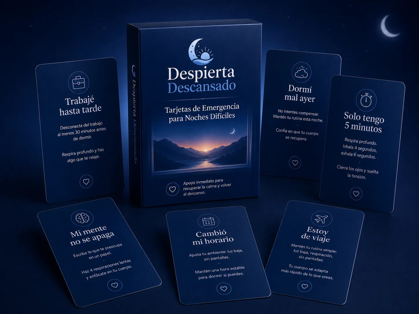 Tarjetas de Emergencia para Noches Difíciles