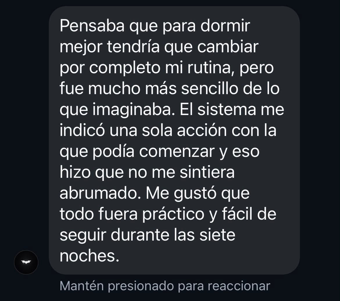 Testimonio sobre aplicar una sola acción